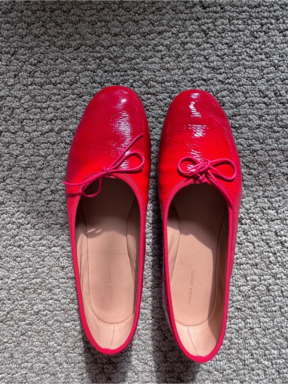 Mansur Gavriel Dream Ballerina Size 36.5 in Poppy Red - Picture 2 of 8
